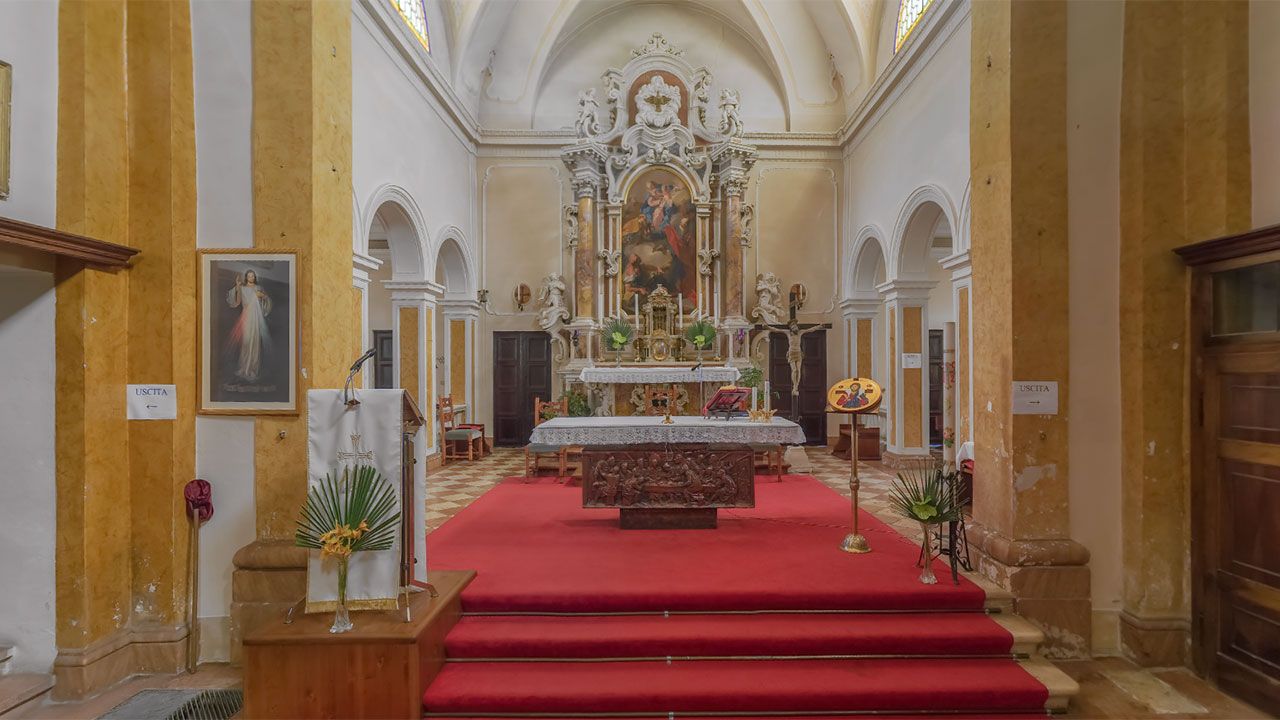 Interno chiesa di San Germano dei Berici
